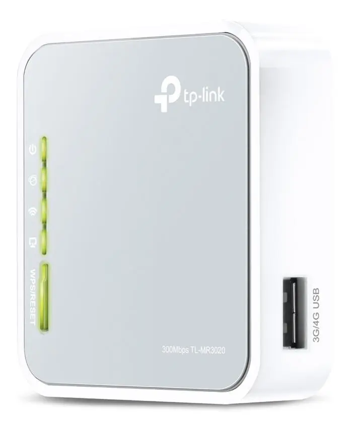 Roteador Portátil TP-Link TL-MR3020 Wireless N 3G/4G Cinza